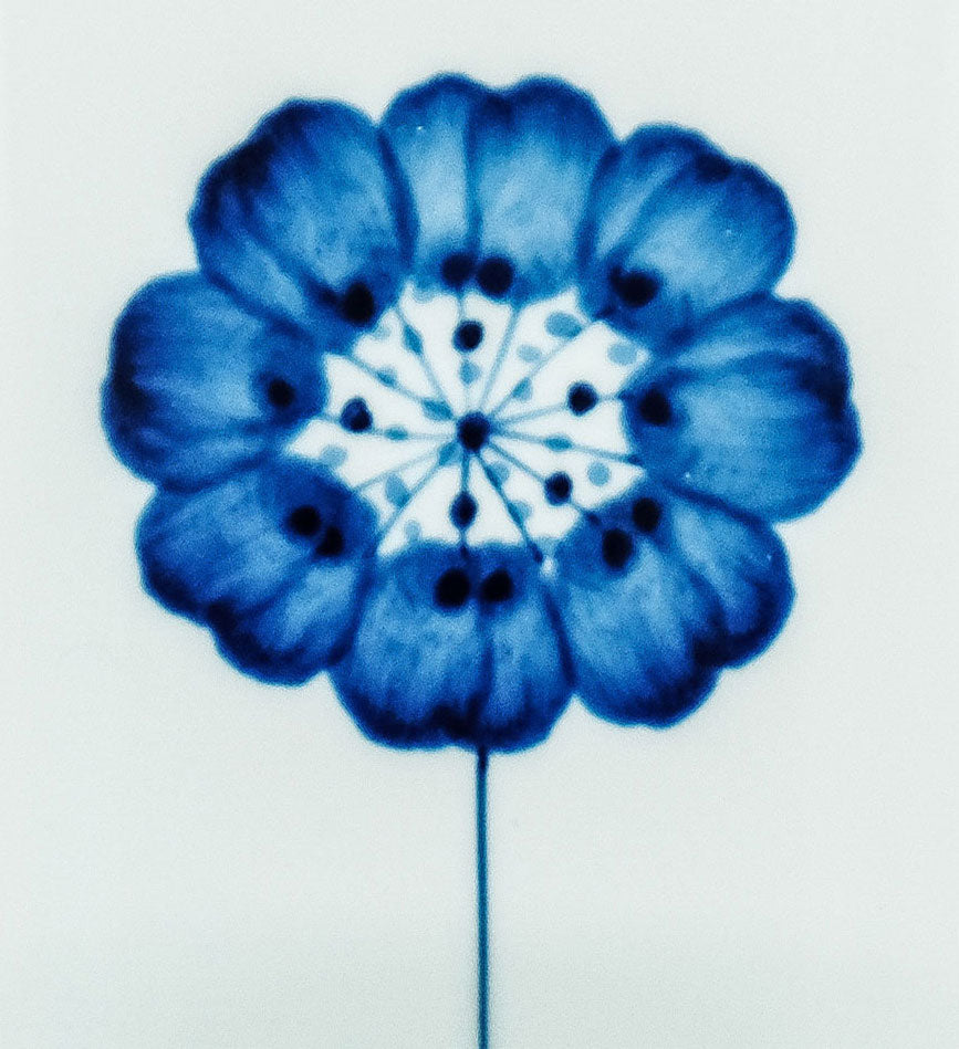 Soba Choko Blaue Blume