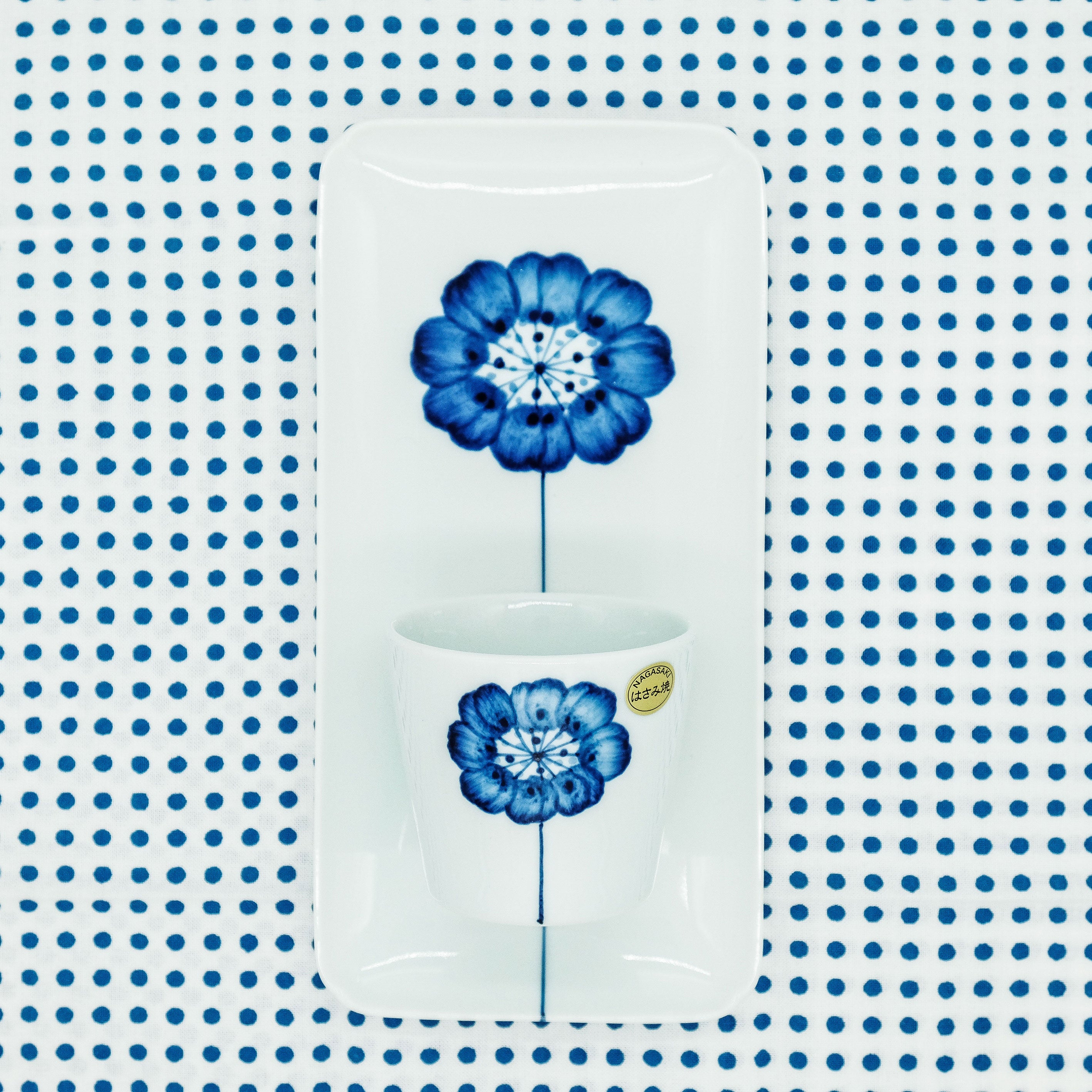 Soba Choko Blaue Blume