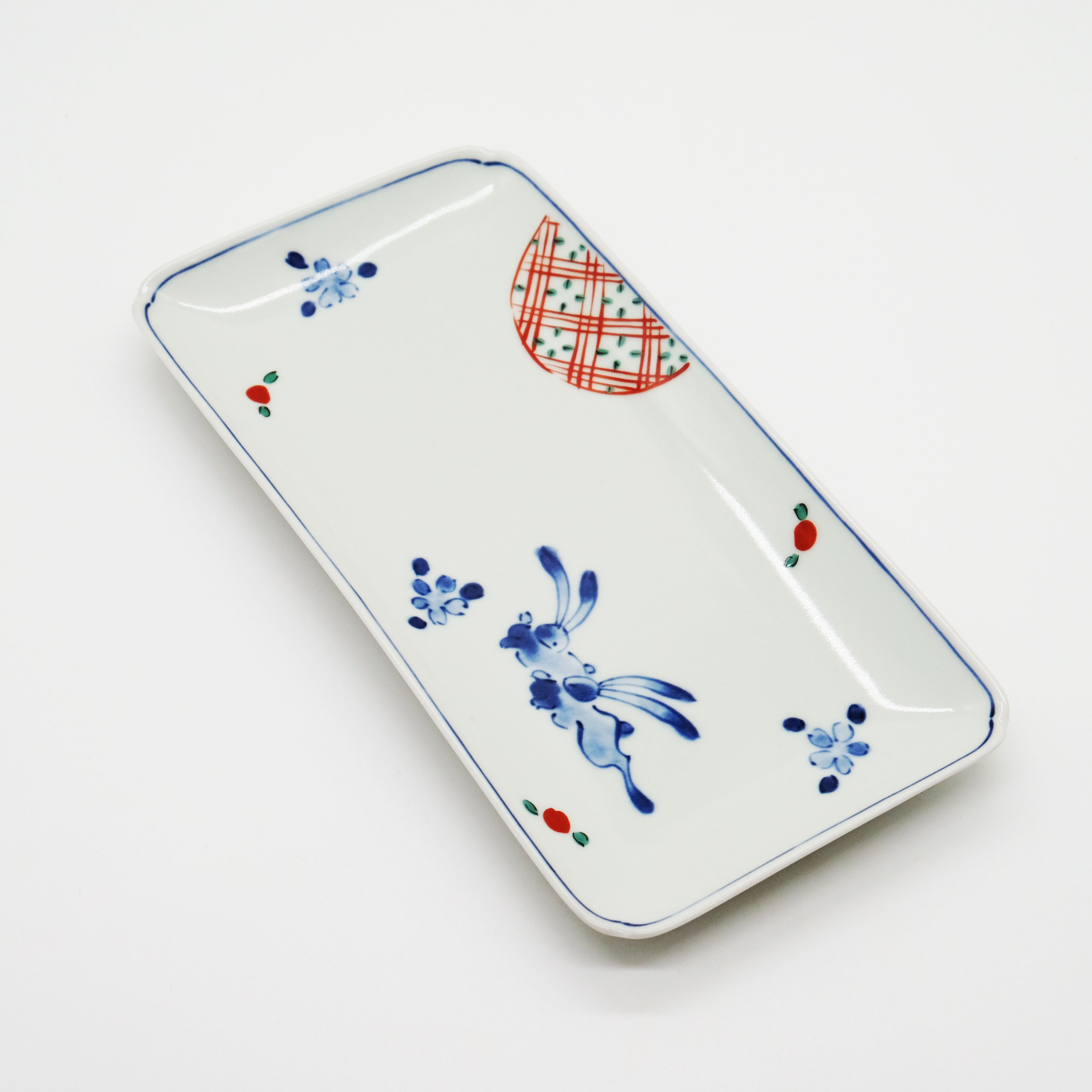 Porzellanteller Zwei Hasen