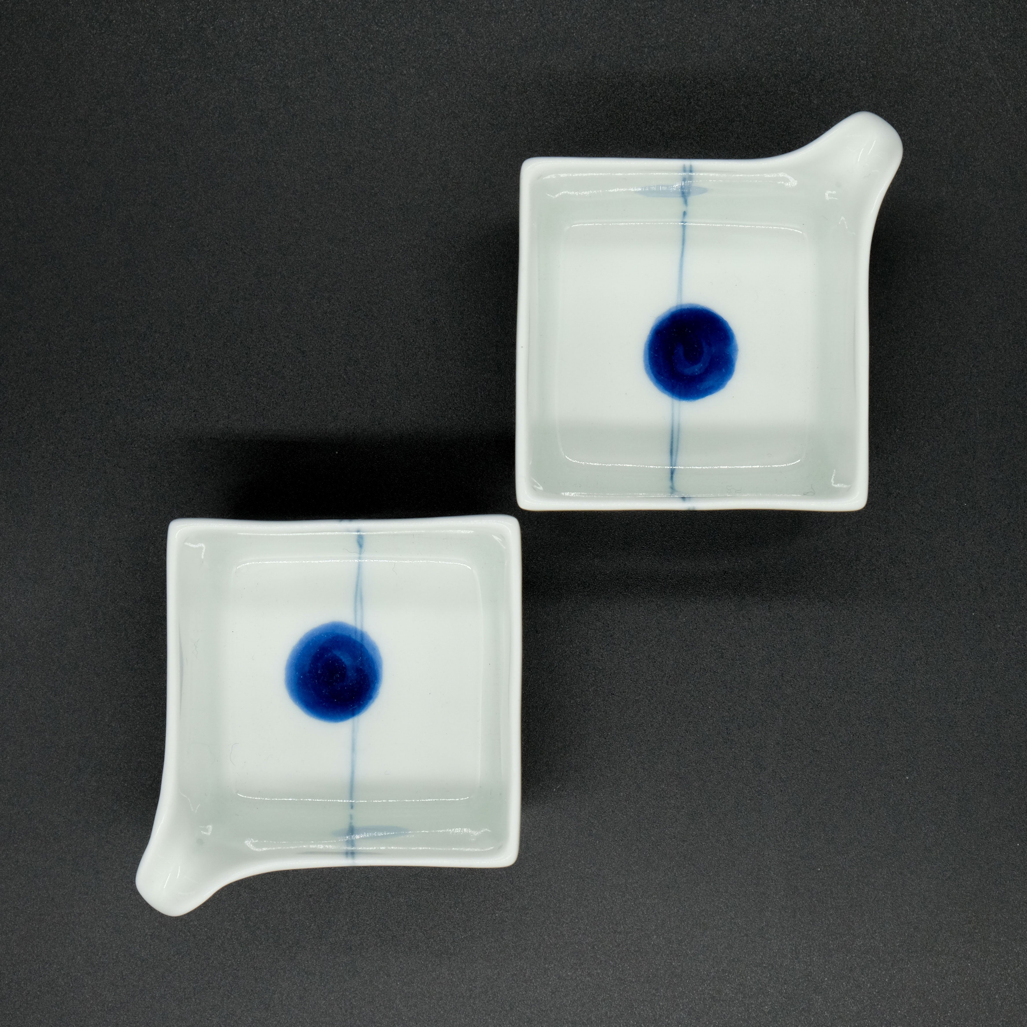 Porzellankännchen Aodama (Blaue Kugeln)