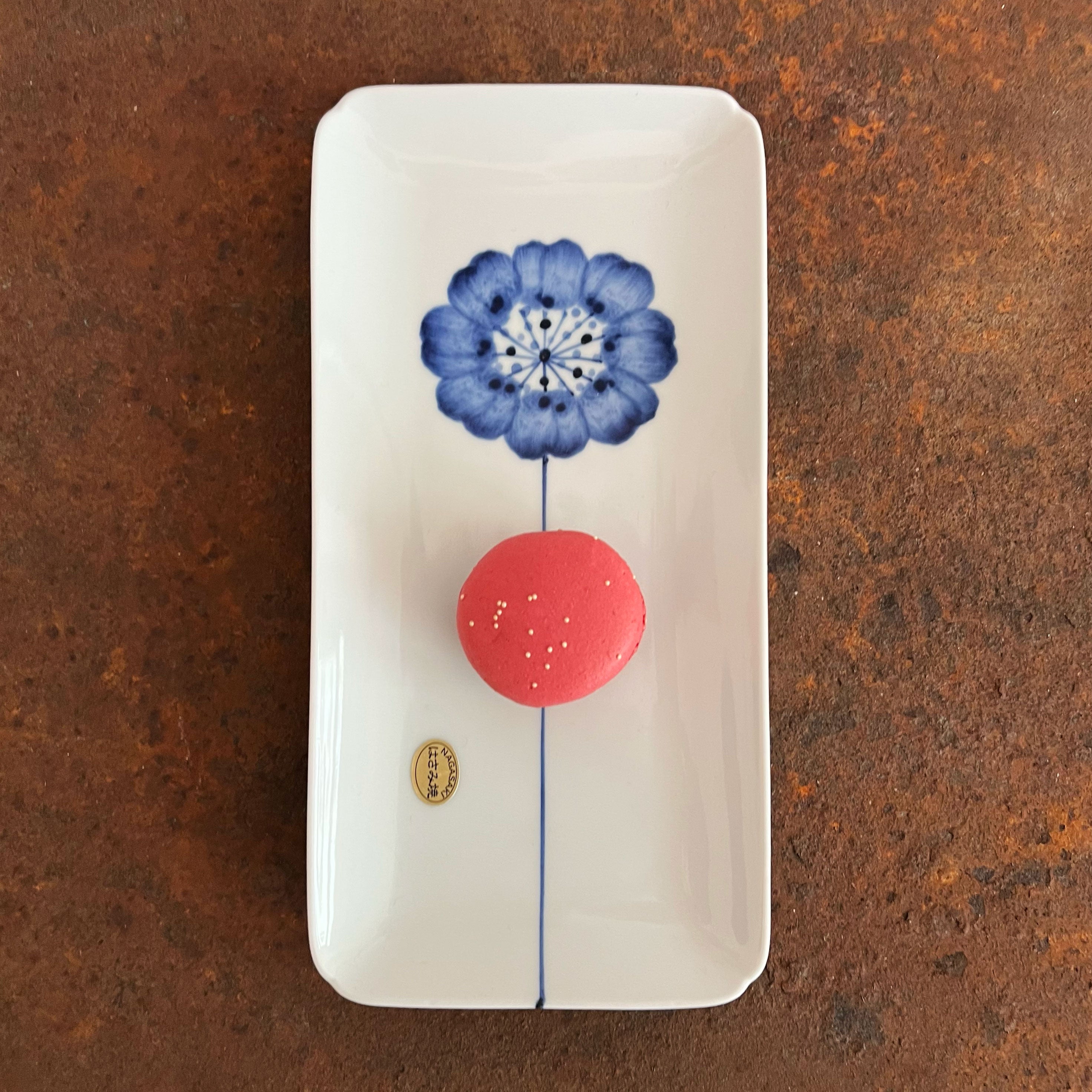 Porzellanteller Blaue Blume