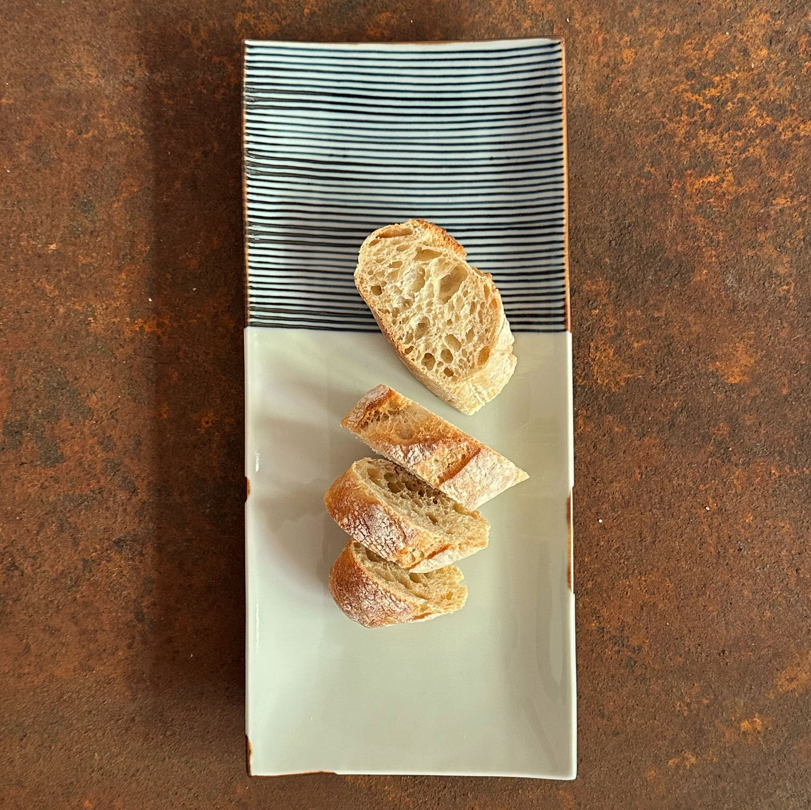 Porzellanteller Half-Line