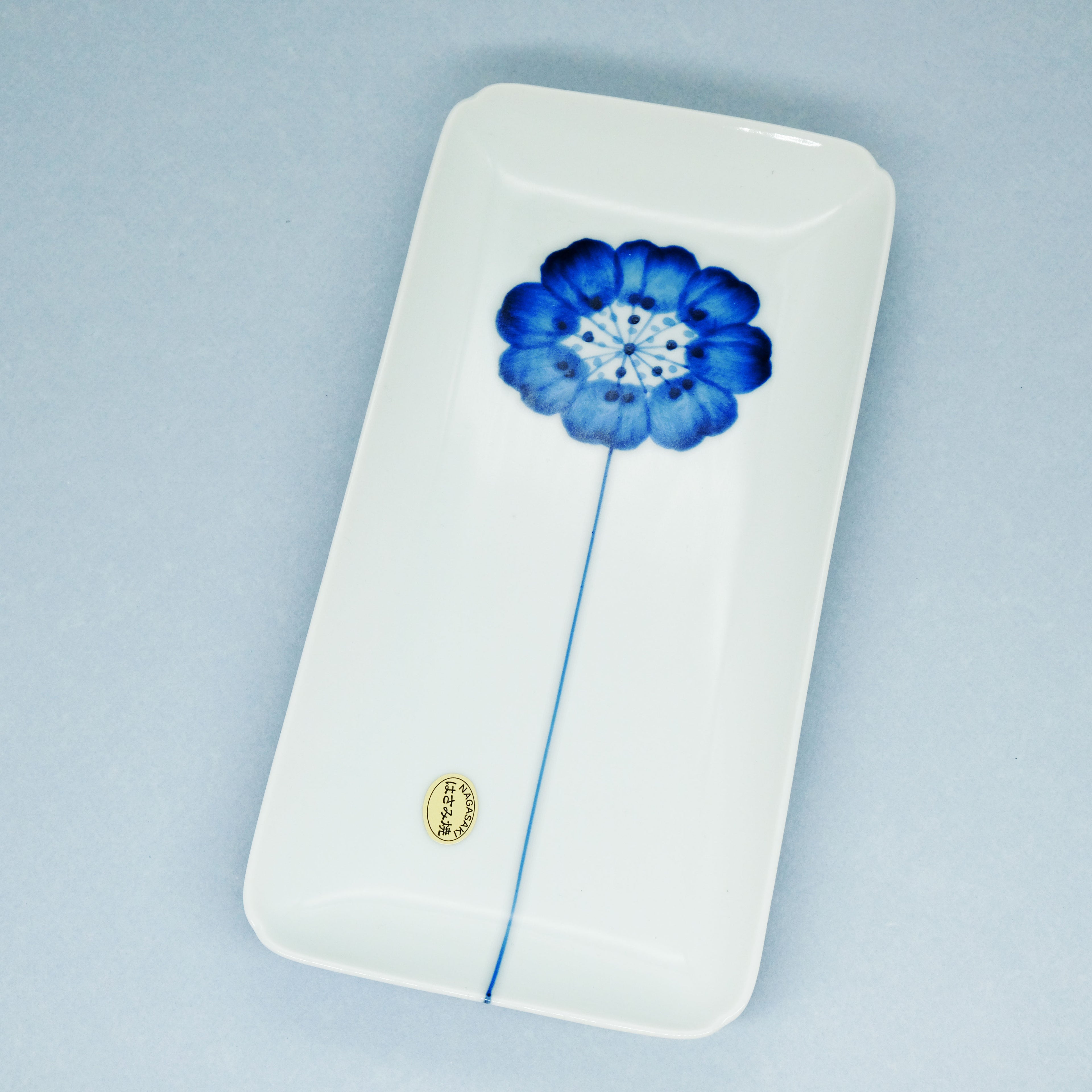 Porzellanteller Blaue Blume