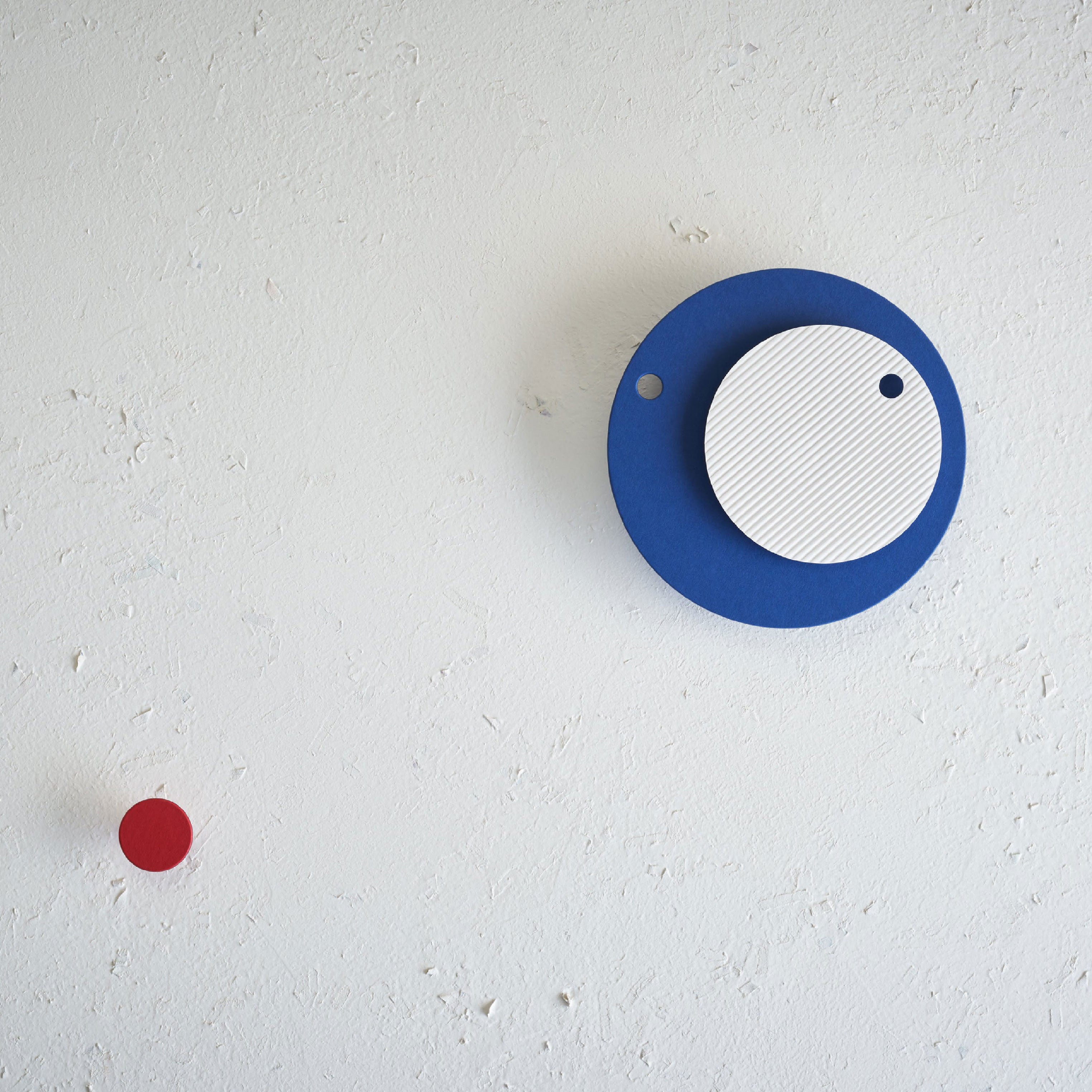 Papier-Wanduhr Blau