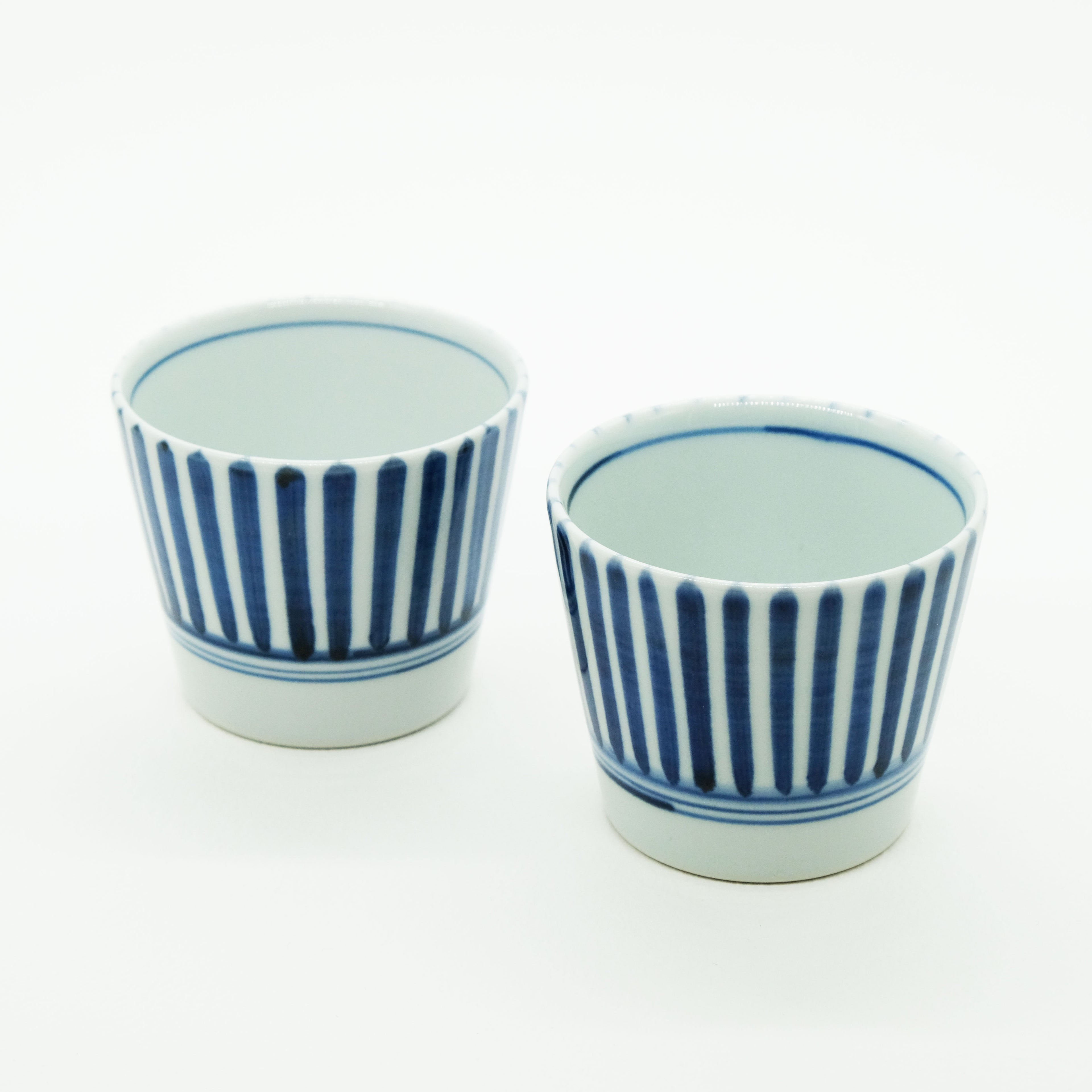 Soba Choko Blaue Streifen