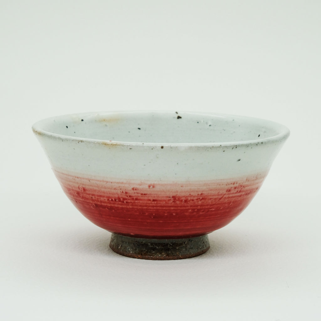 Keramik-Schale Weiß/Rot