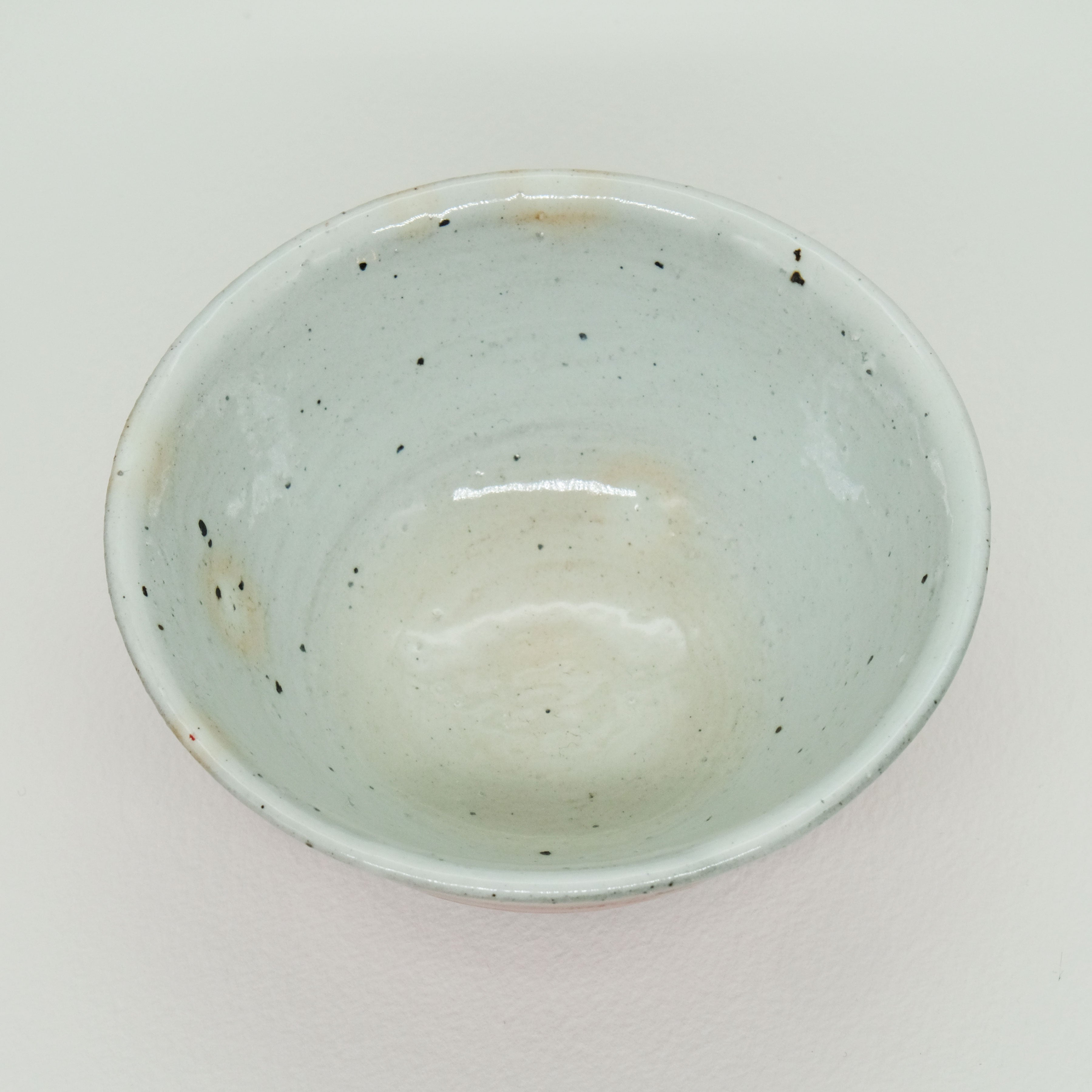 Keramik-Schale Weiß/Rot