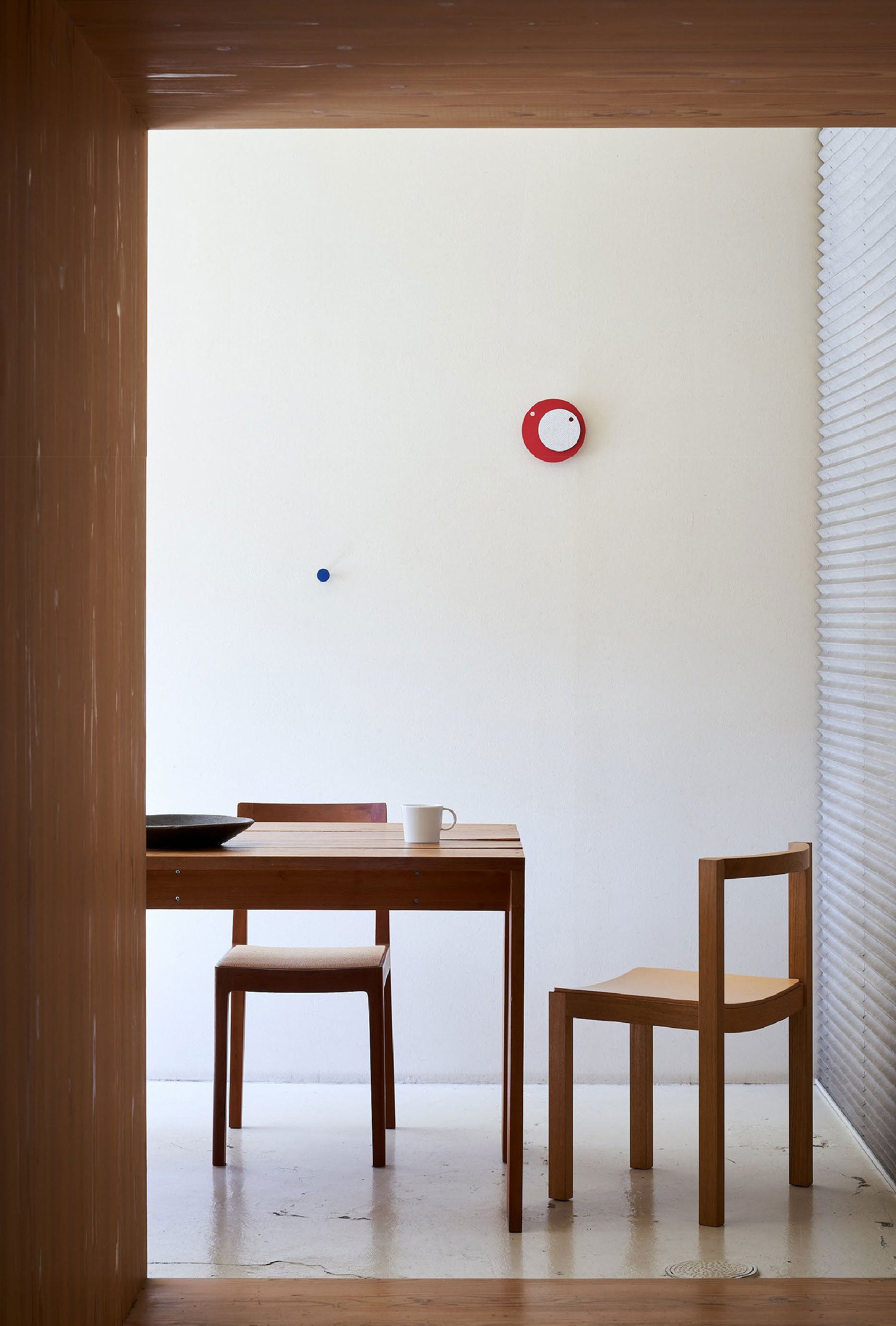 Papier-Wanduhr Blau