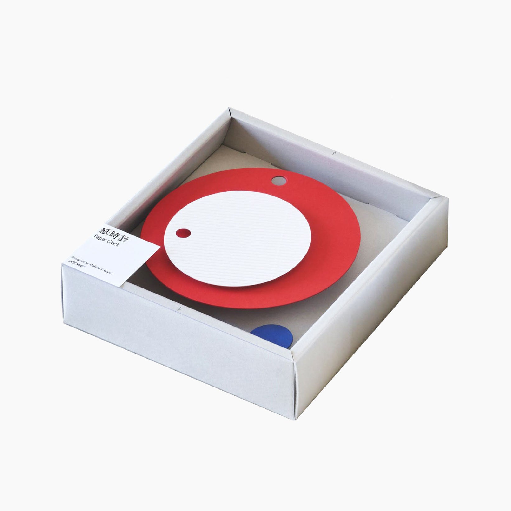 Papier-Wanduhr Rot